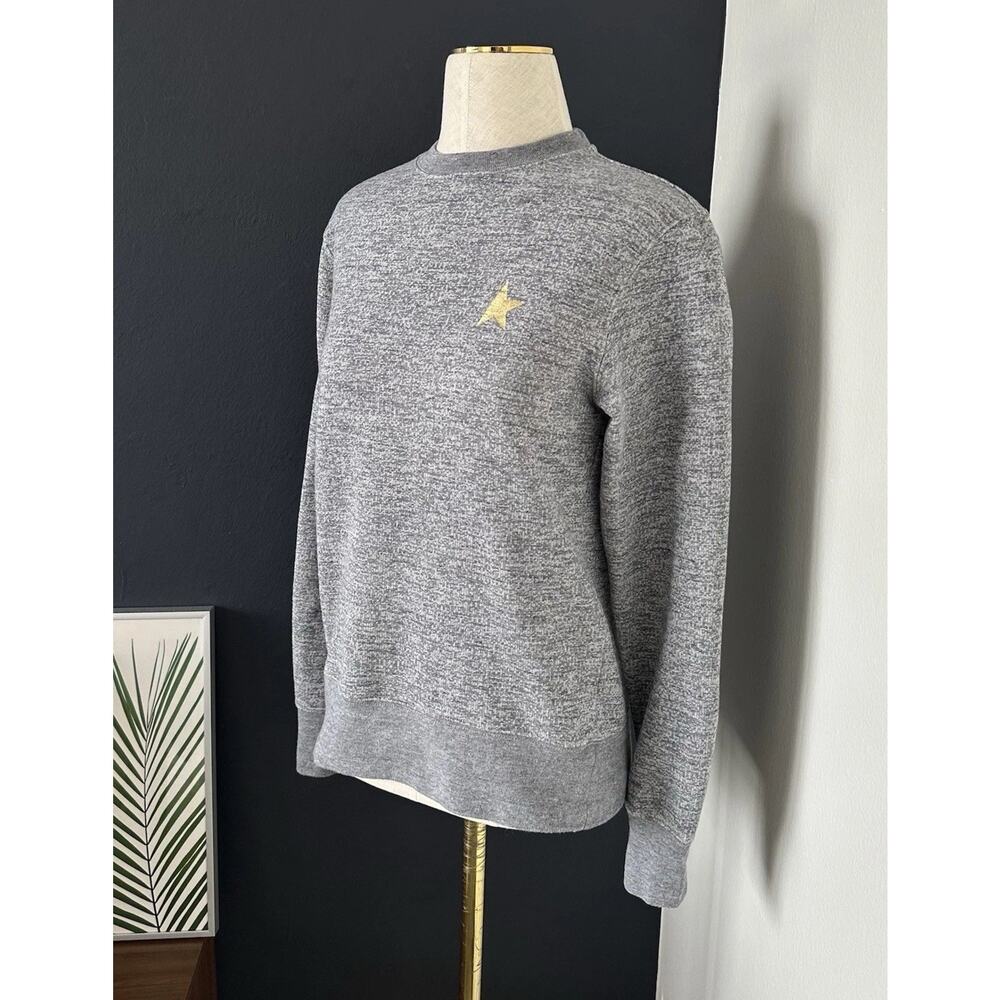 Golden Goose Sweatshirt Athena Melange Gold Star Crewneck - Picture 3 of 13